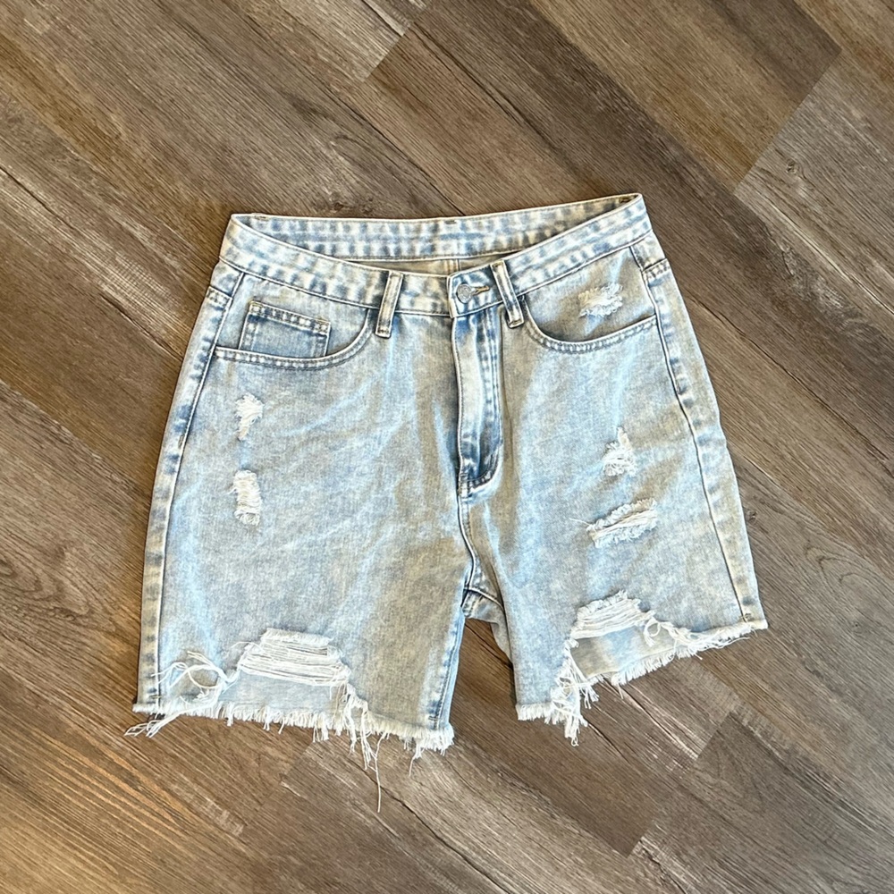 Distressed Denim Women's Shorts